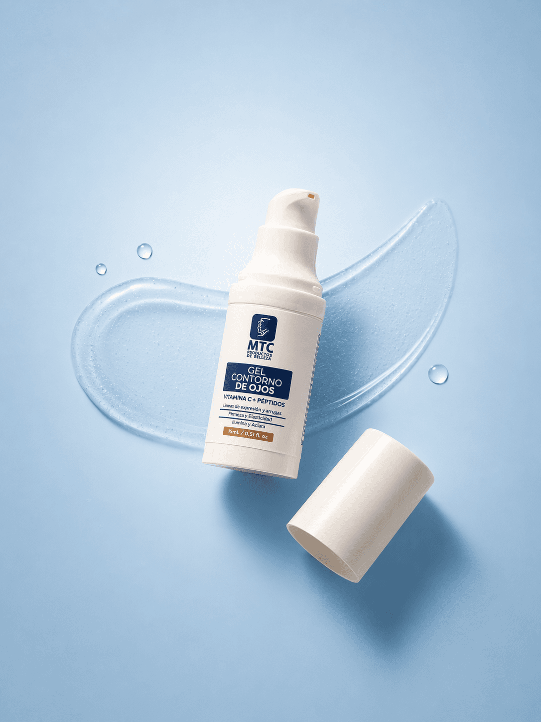 Envase de gel contorno de ojos